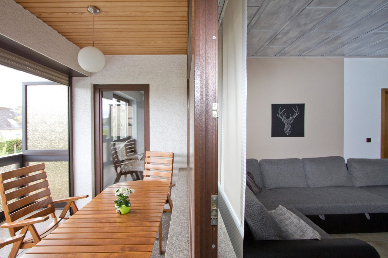 Wohnzimmer Übergang Loggia