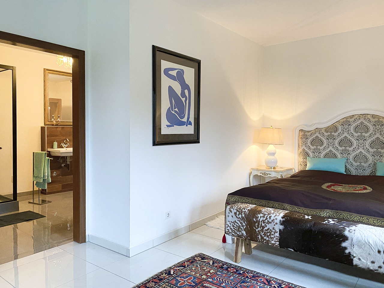 Schlafzimmer Blickrichtung Bad