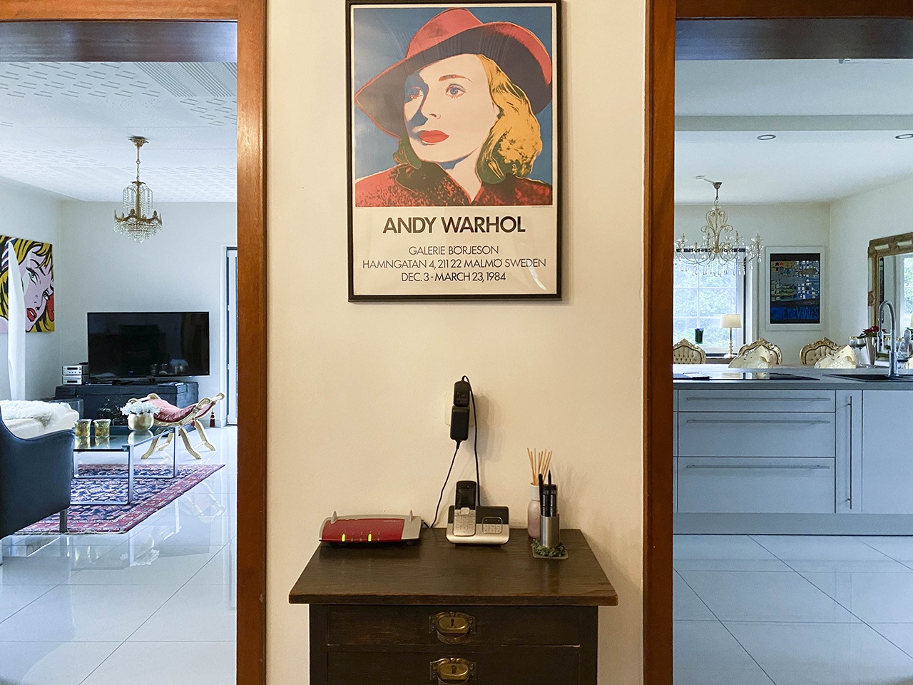 Offener Wohnbereich, zwei Zugänge