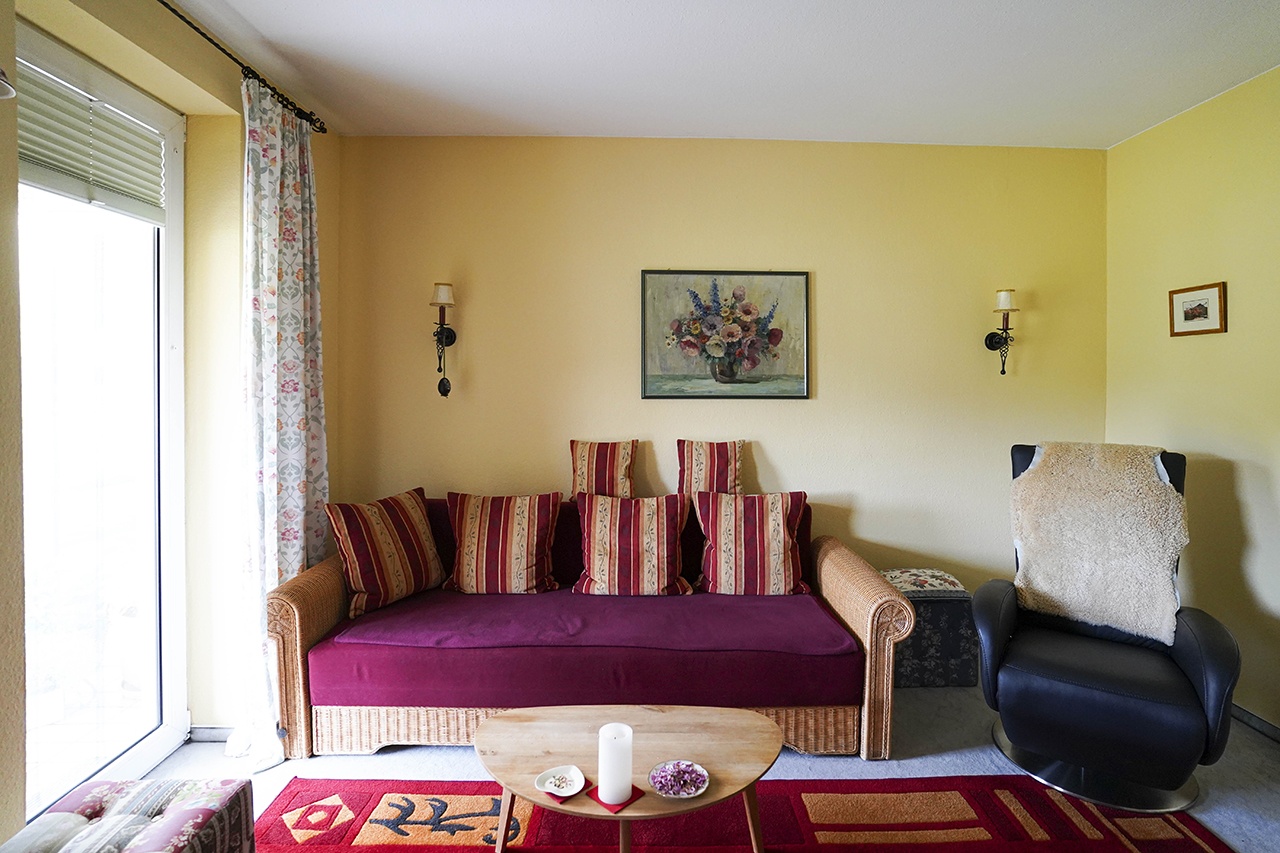 Lesezimmer neben Dachterrasse