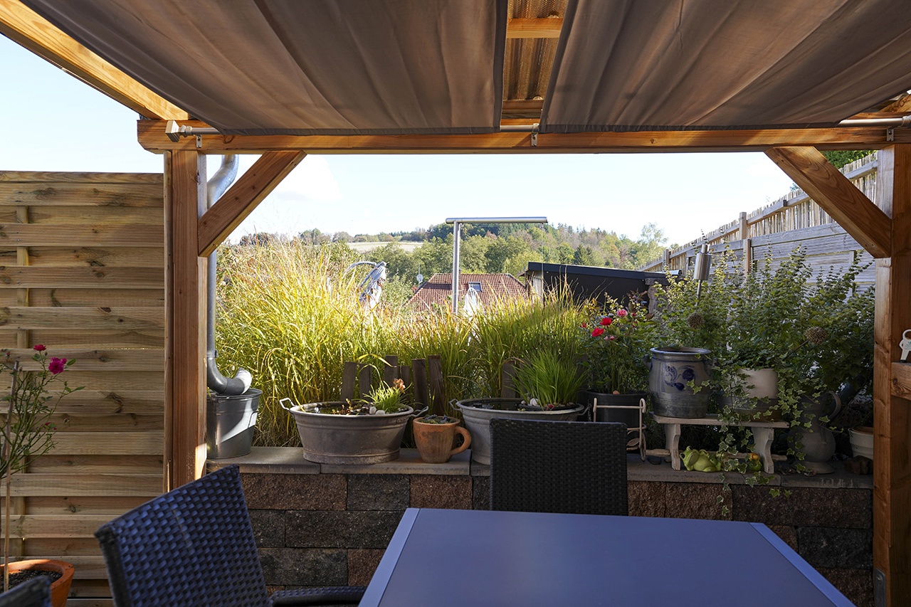 Überdachte Terrasse